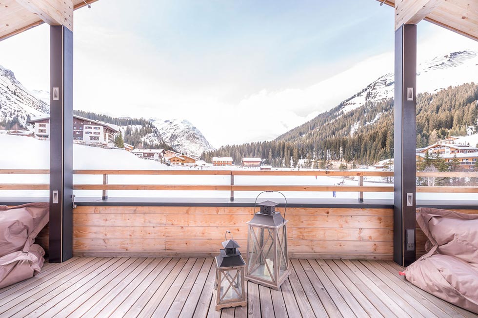 CHalet 685 roof terrace with view